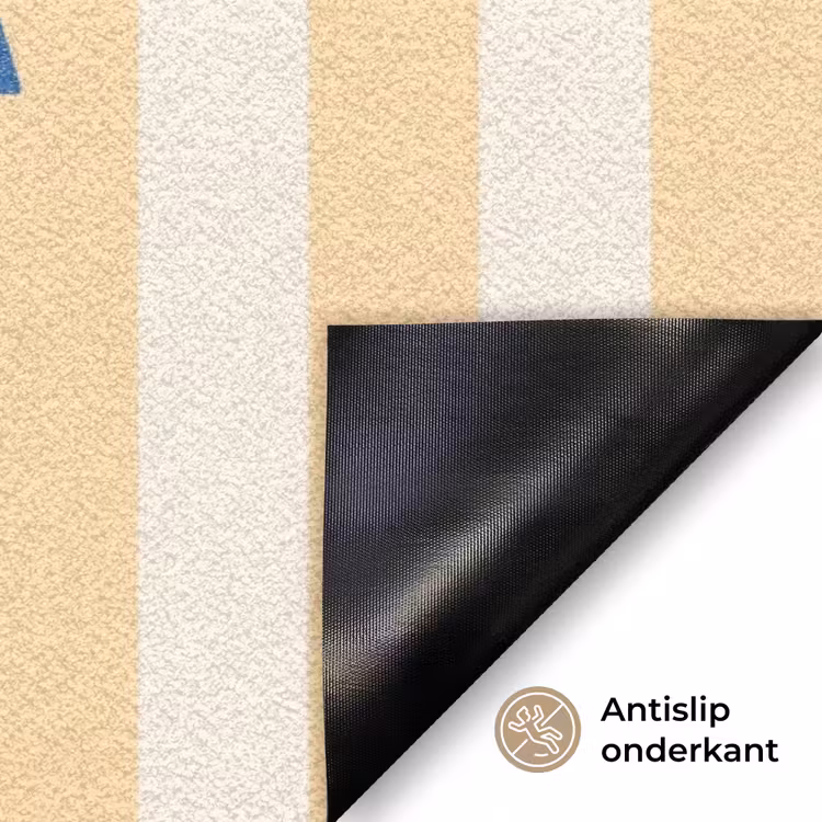 Deurmat - Blauw - Geel - Strepen - Okay — 6