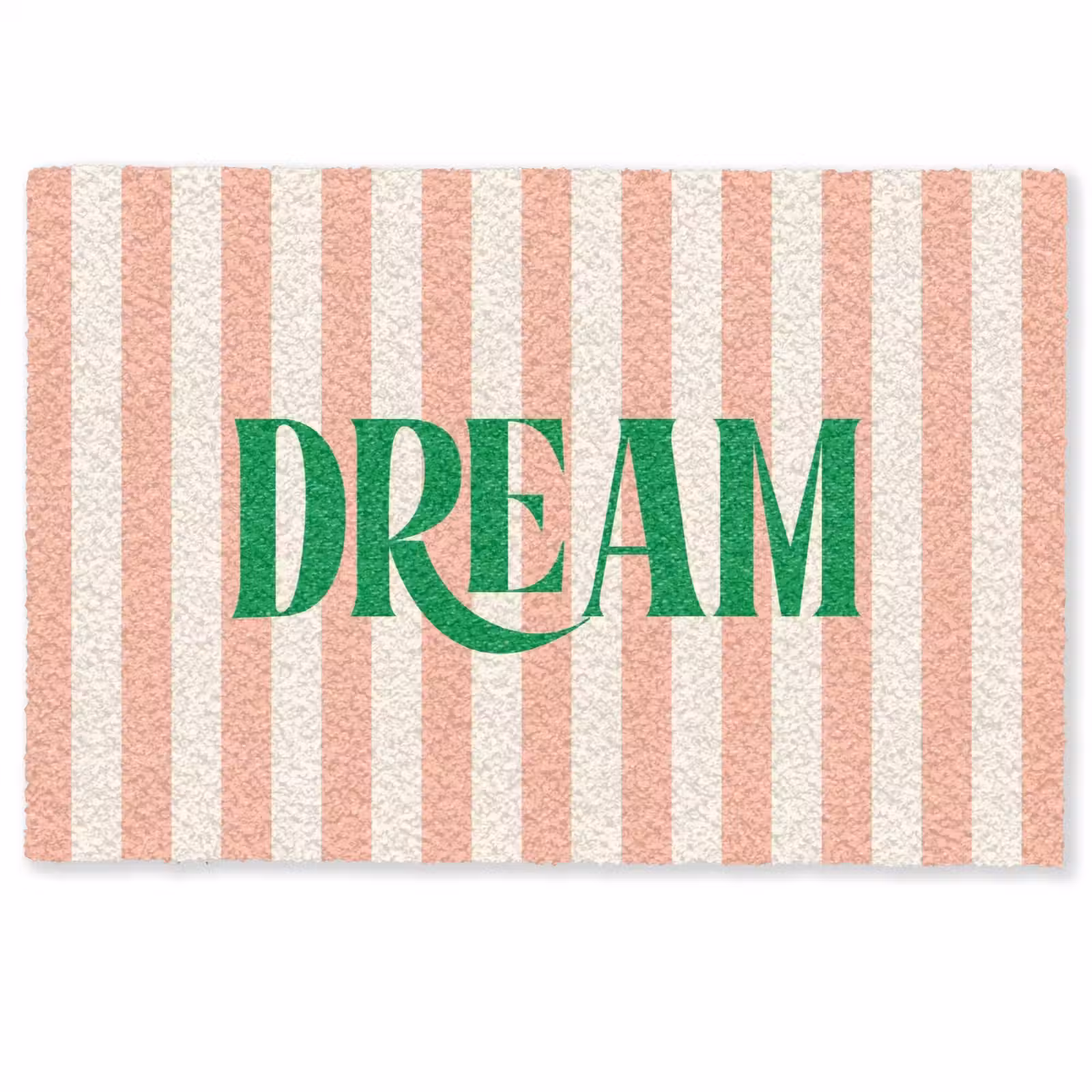 Deurmat - Zachtroze - Groen - Strepen - Dream — 1