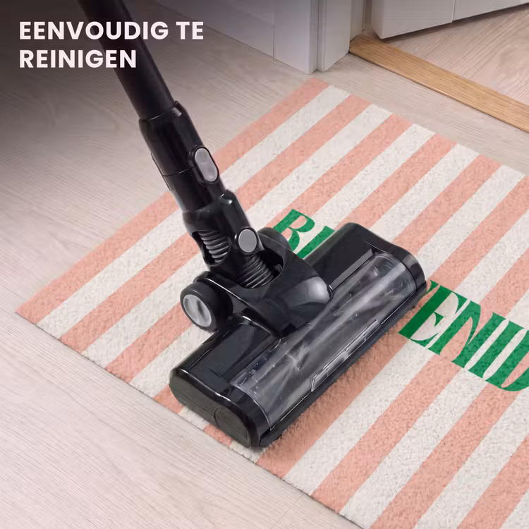 Deurmat - Zachtroze - Groen- Strepen - Bienvenido — 9