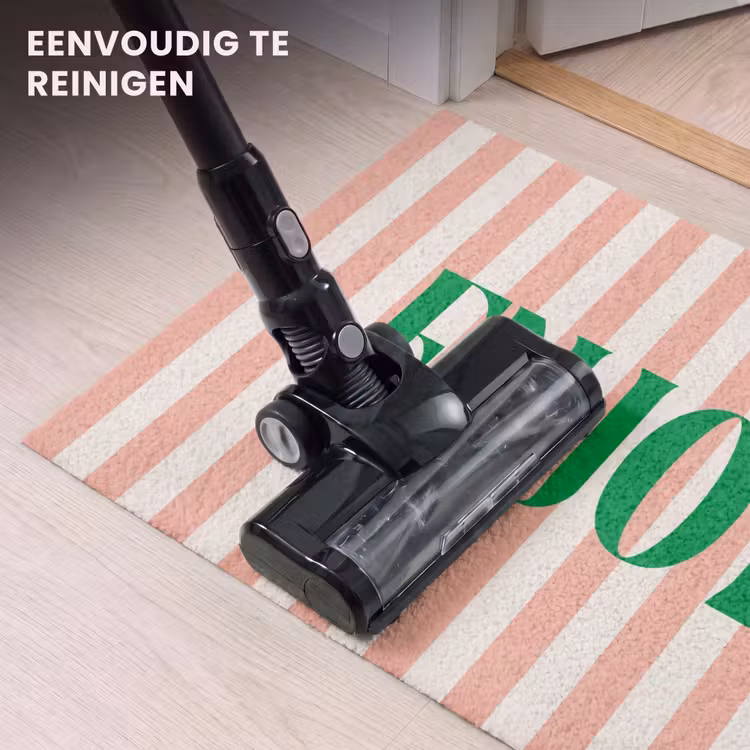 Deurmat - Zachtroze - Groen - Strepen - Enoy — 9