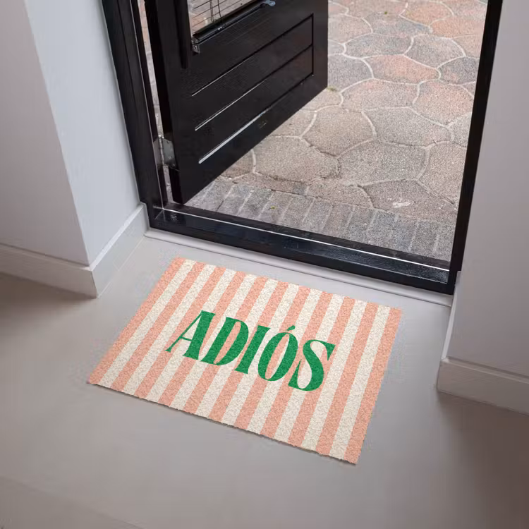 Deurmat - Zachtroze - Groen - Strepen - Adiós — 4