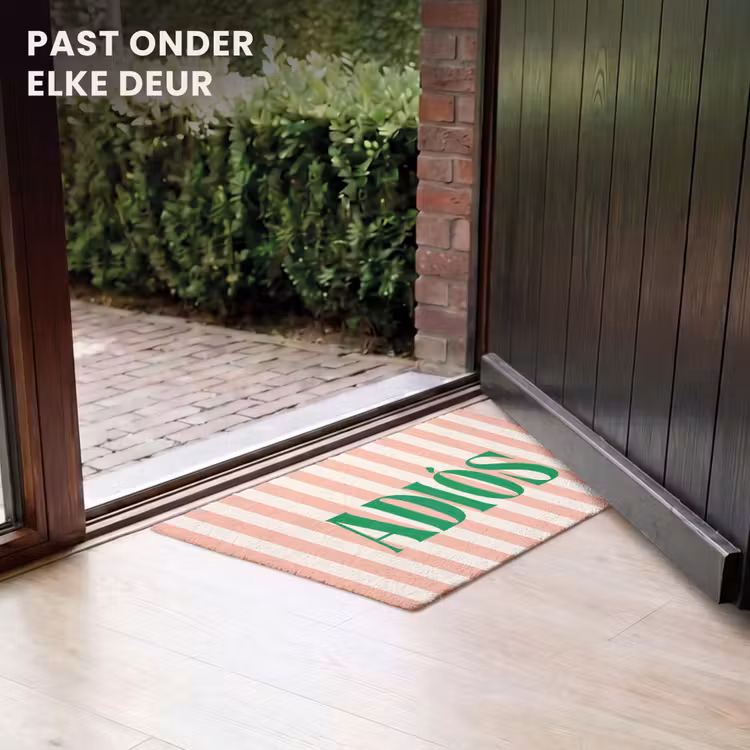 Deurmat - Zachtroze - Groen - Strepen - Adiós — 7