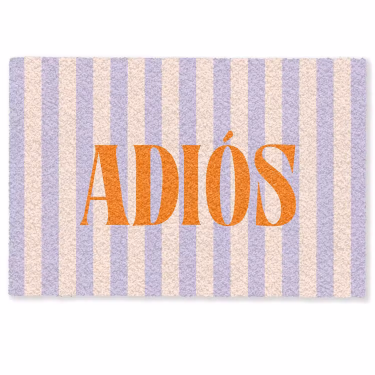 Deurmat - Lila - Oranje - Strepen - Adiós — 1