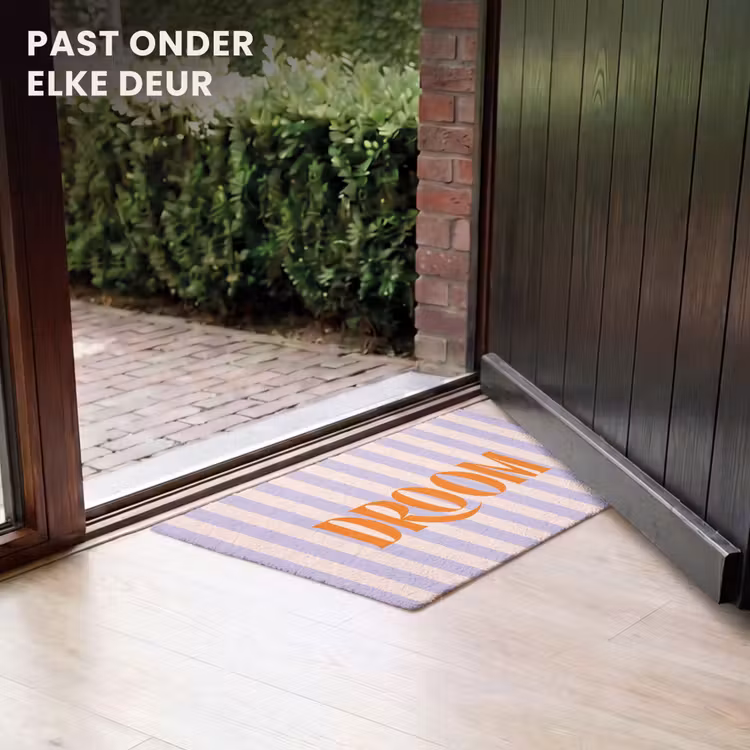 Deurmat - Lila - Oranje - Strepen - Droom — 7
