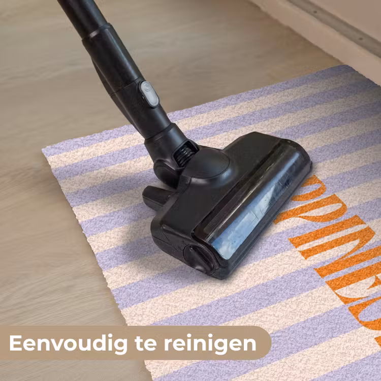 Deurmat - Lila - Oranje - Strepen - Happiness — 9