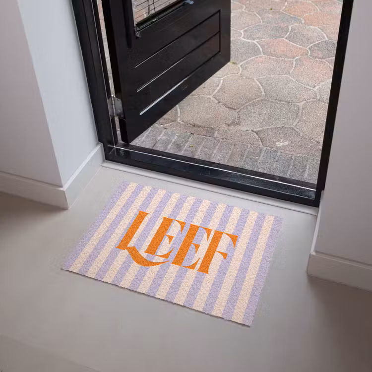 Deurmat - Lila - Oranje - Strepen - Leef — 4