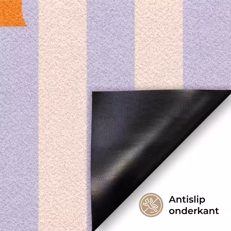 Deurmat - Lila - Oranje - Strepen - Moin — 6