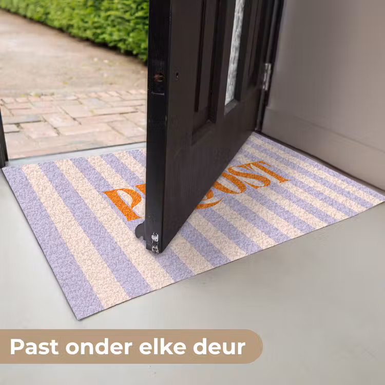 Deurmat - Lila - Oranje - Strepen - Proost — 7