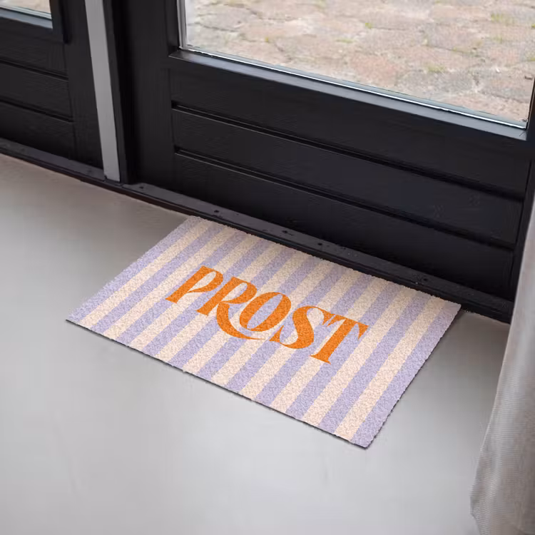 Deurmat - Lila - Oranje - Strepen - Prost — 2