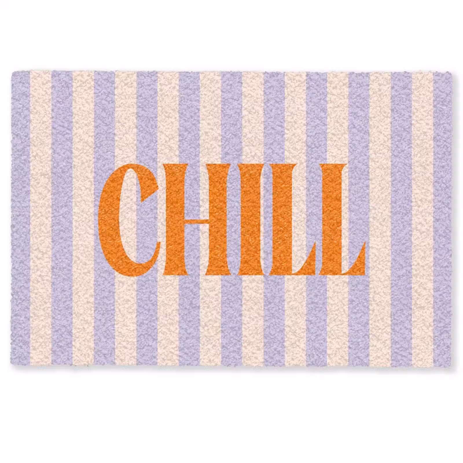 Deurmat - Lila - Oranje - Strepen - Chill — 1