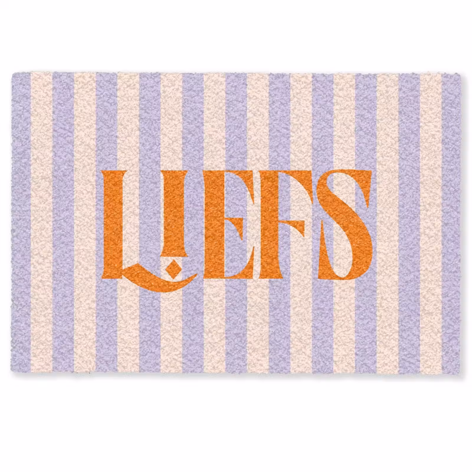Deurmat - Lila - Oranje - Strepen - Liefs — 1