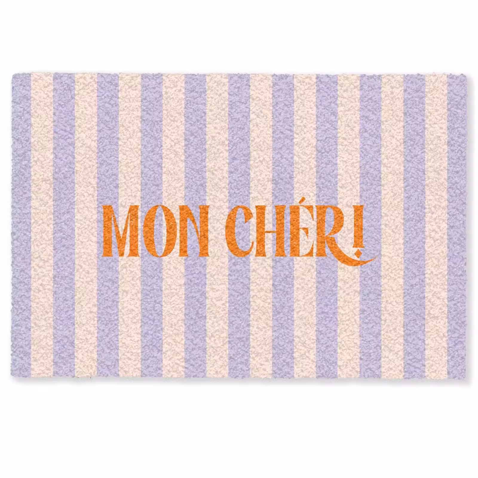 Deurmat - Lila - Oranje - Strepen - Mon Chéri — 1