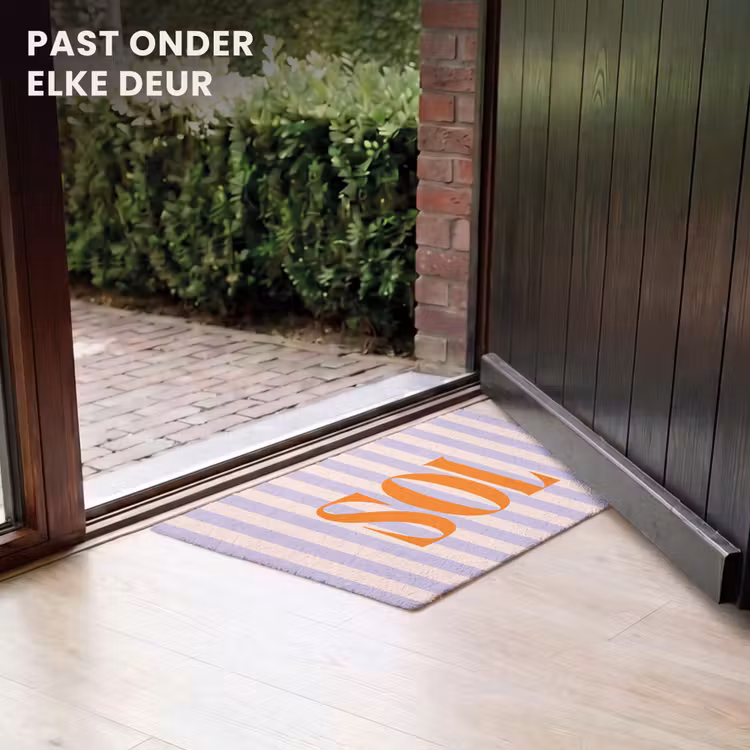 Deurmat - Lila - Oranje - Strepen - Sol — 7