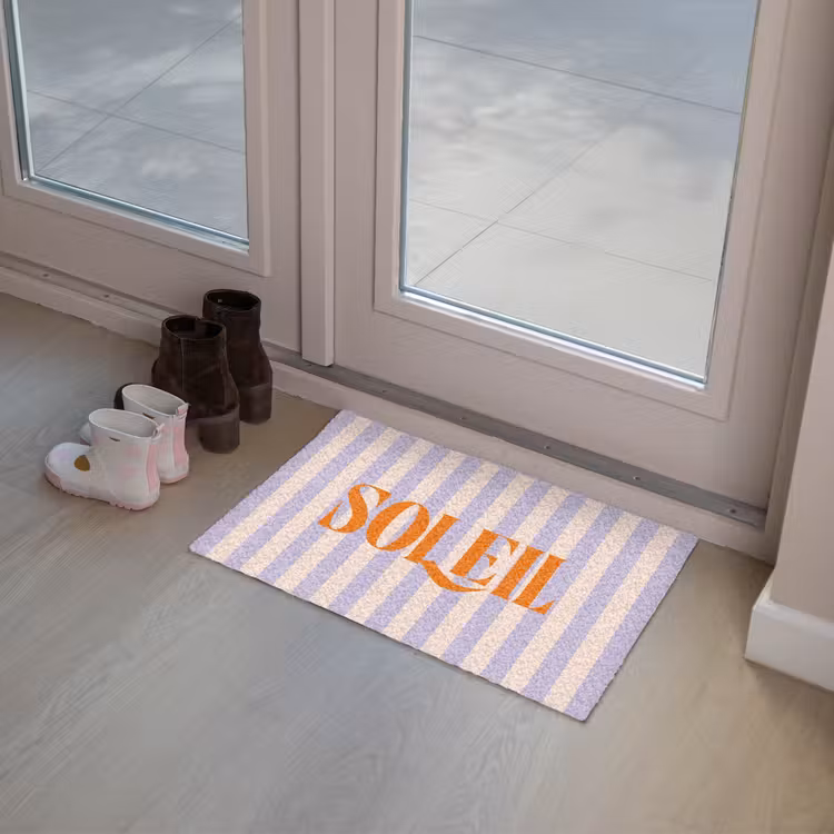 Deurmat - Lila - Oranje - Strepen - Soleil — 8