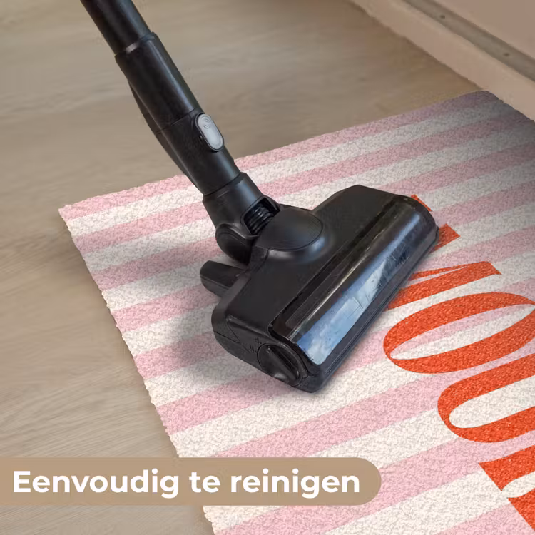 Deurmat - Zachtroze - Rood - Strepen - Amour — 9