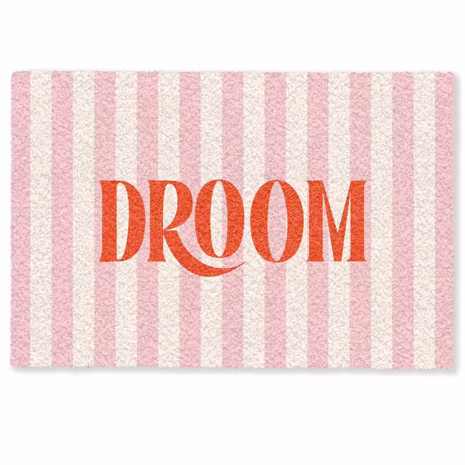 Deurmat - Zachtroze - Rood - Strepen - Droom — 1