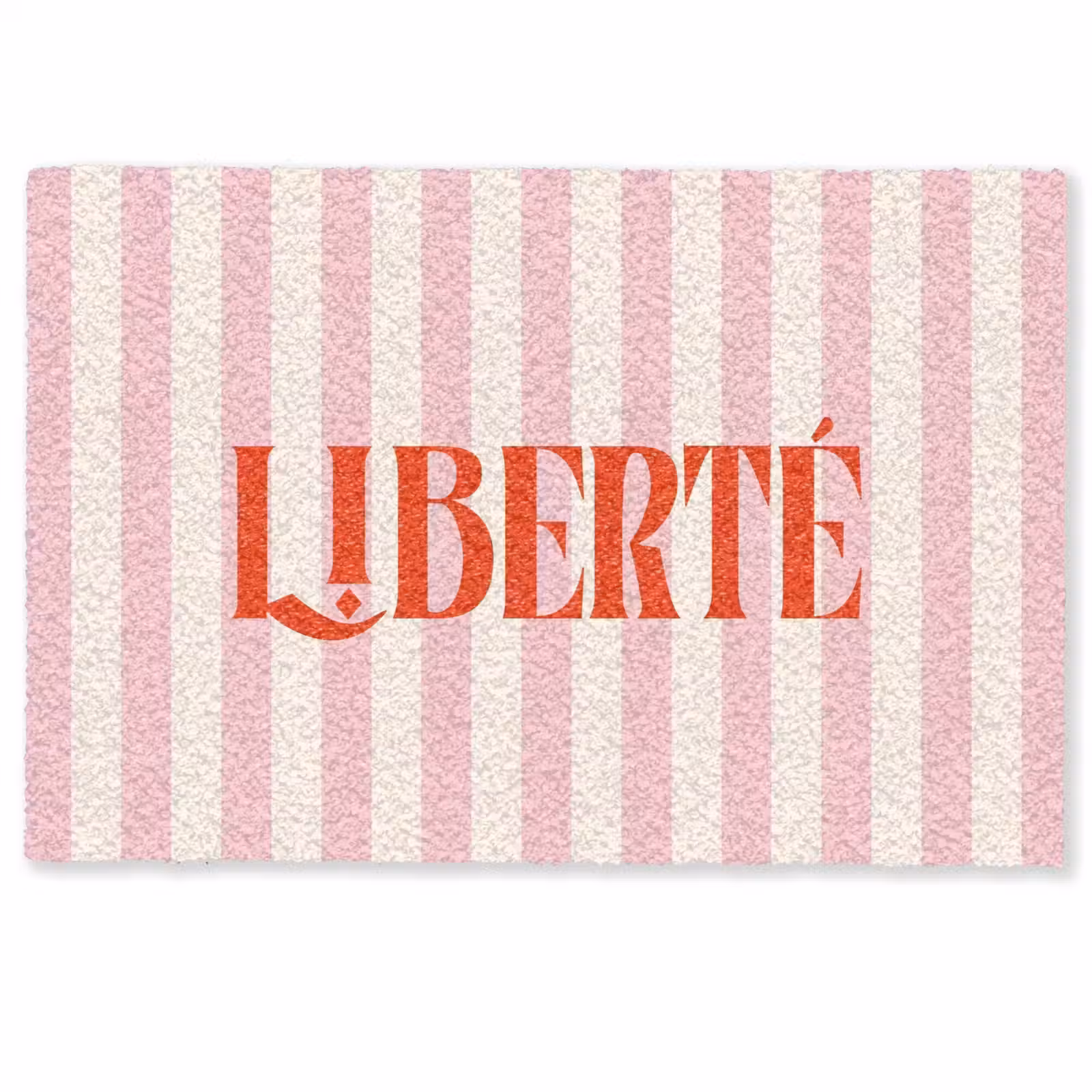 Deurmat - Zachtroze - Rood - Strepen - Liberté — 1