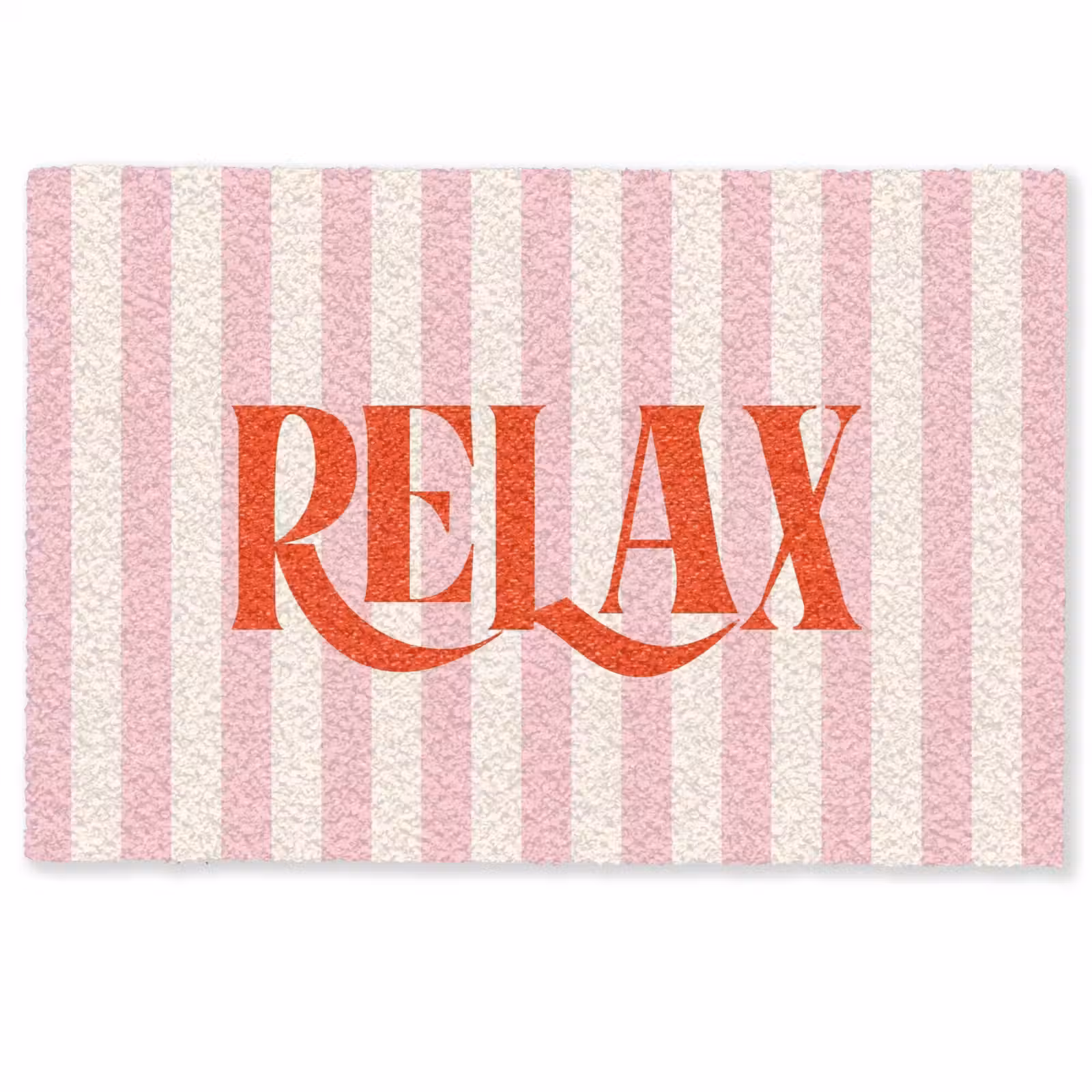 Deurmat - Zachtroze - Rood - Strepen - Relax — 1