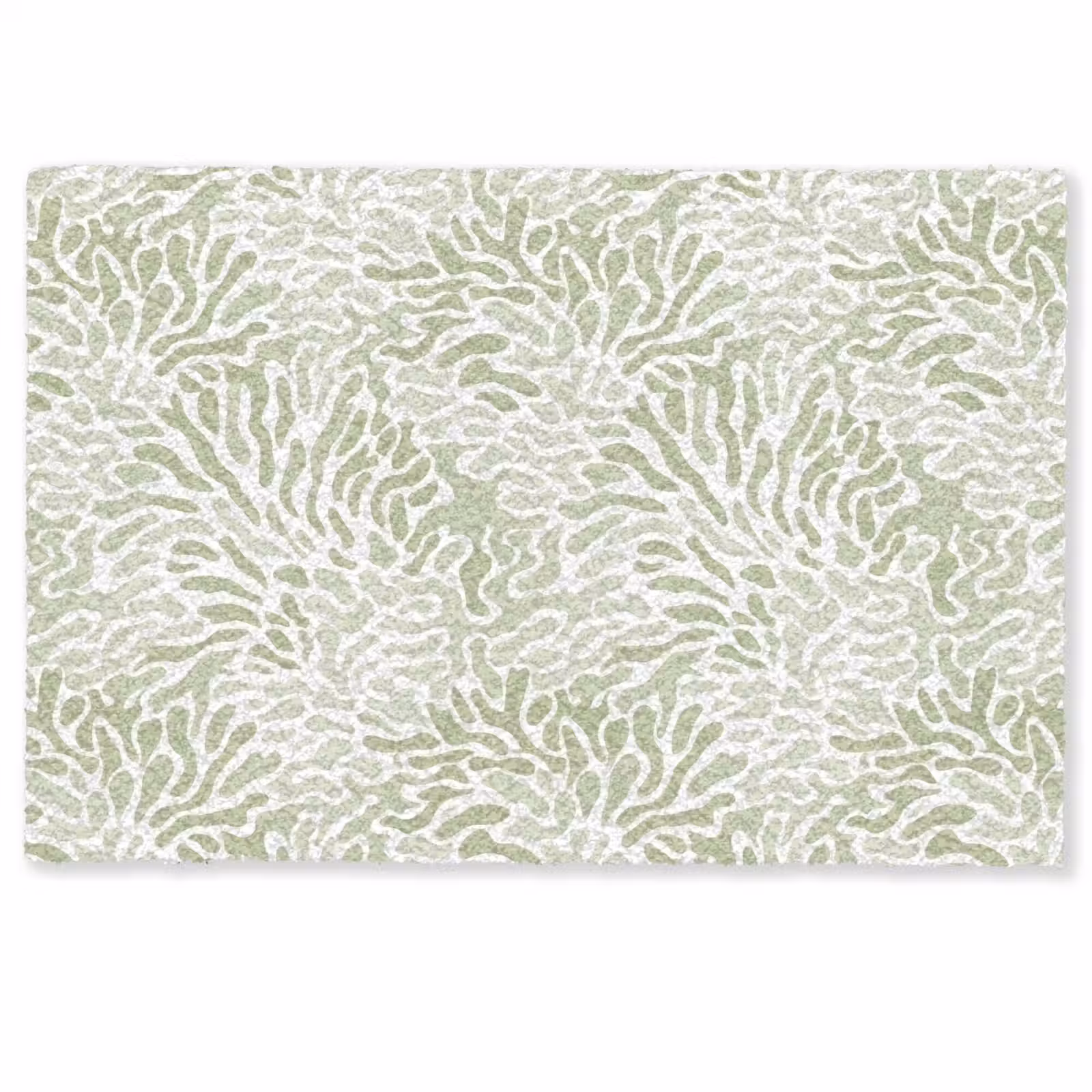 Deurmat - Saliegroen - Abstract - Organisch - Koraal - Patroon — 1