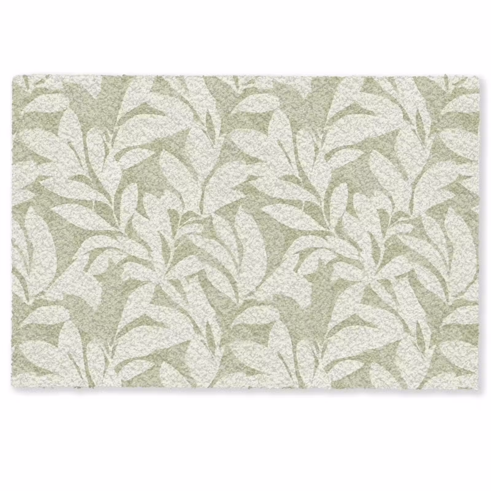 Deurmat - Saliegroen - Botanisch - Minimalistisch - Patroon — 1