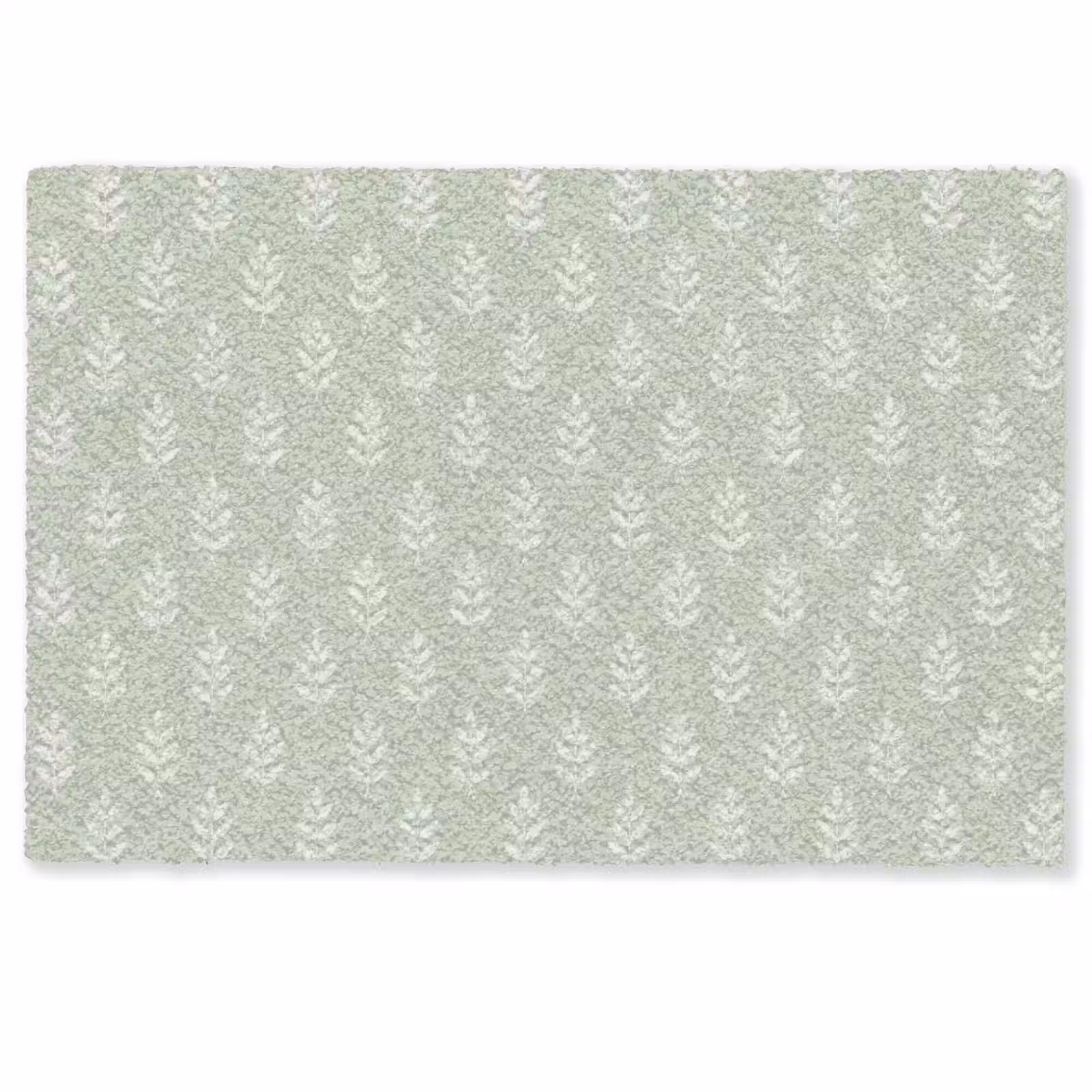 Deurmat - Saliegroen - Botanisch - Takjes - Minimalistisch - Patroon — 1