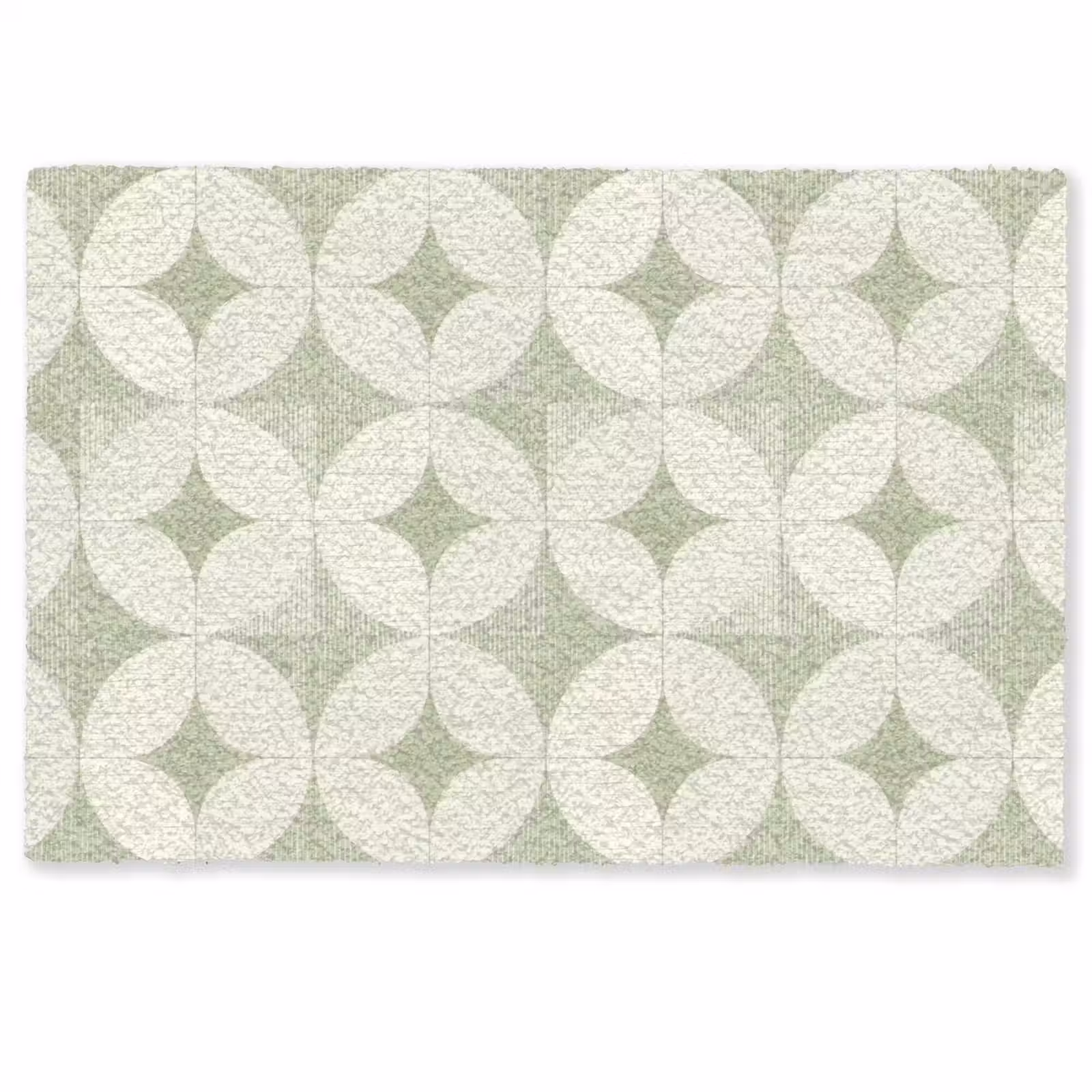 Deurmat - Saliegroen - Geometrisch - Retro - Mid-Century - Patroon — 1