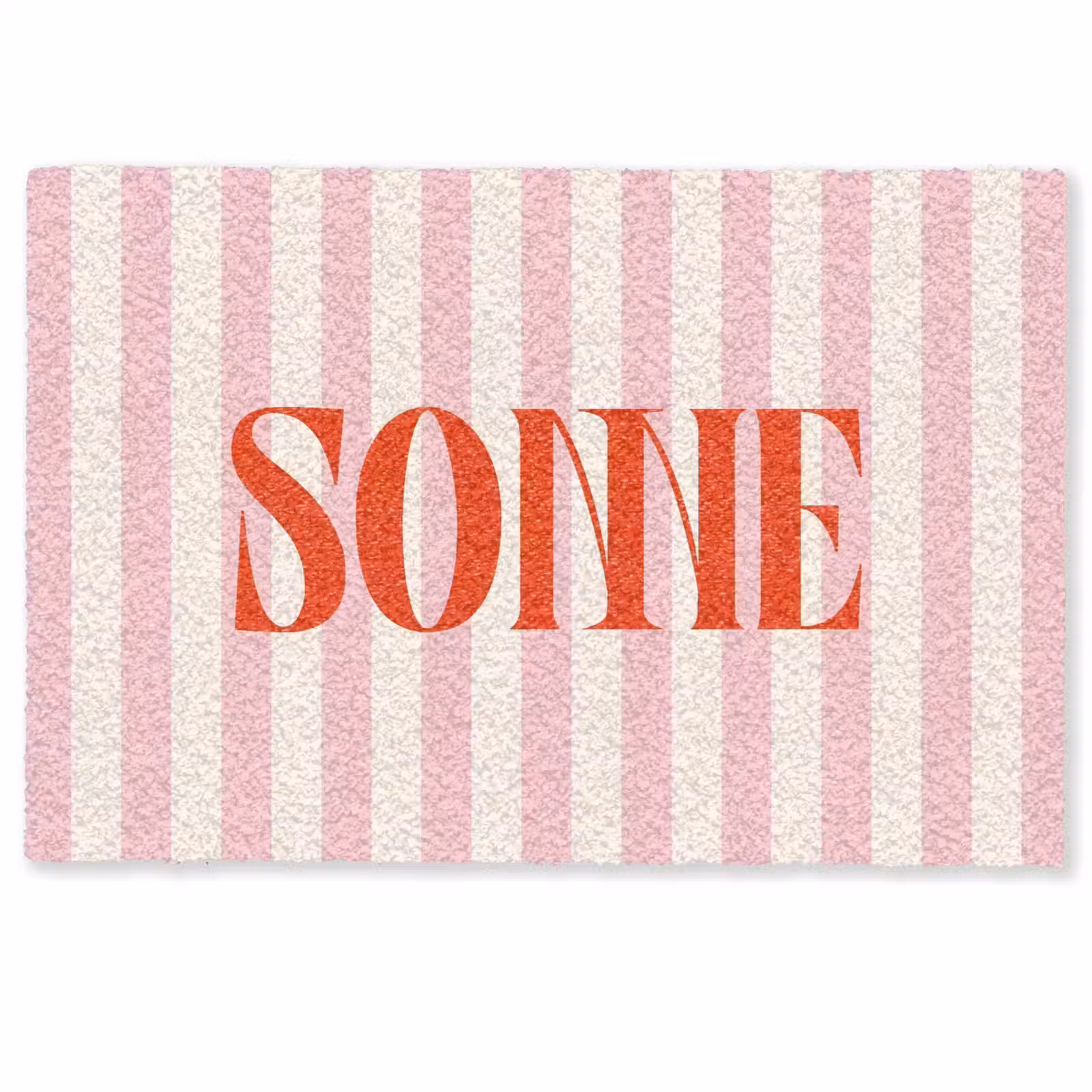 Deurmat - Zachtroze - Rood - Strepen - Sonne — 1