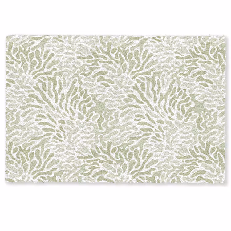 Deurmat - Saliegroen - Abstract - Organisch - Koraal - Patroon — 1
