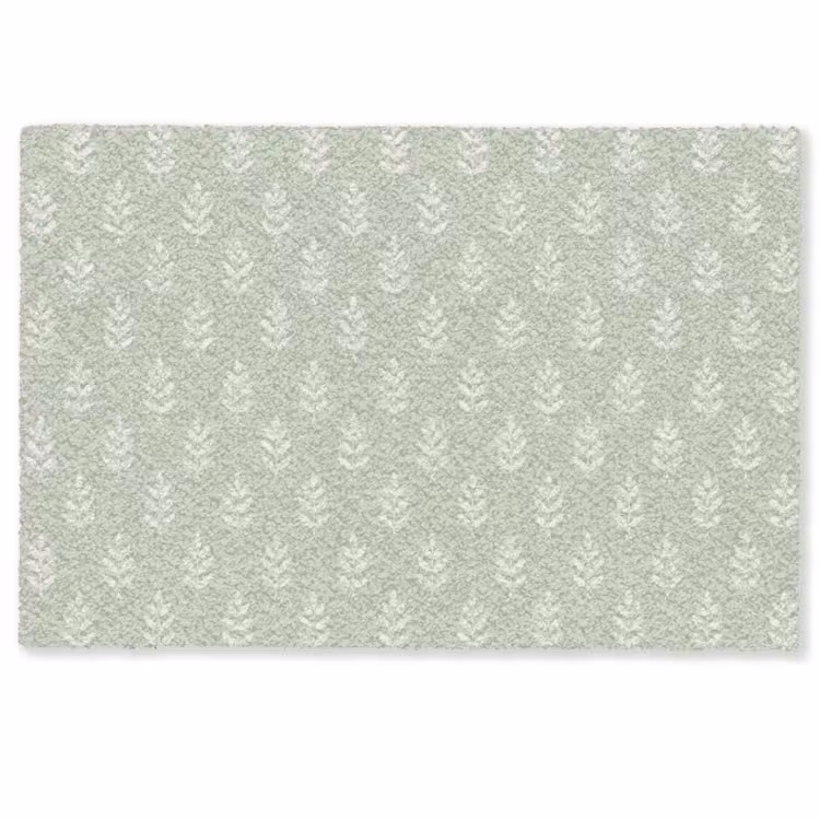 Deurmat - Saliegroen - Botanisch - Takjes - Minimalistisch - Patroon — 1