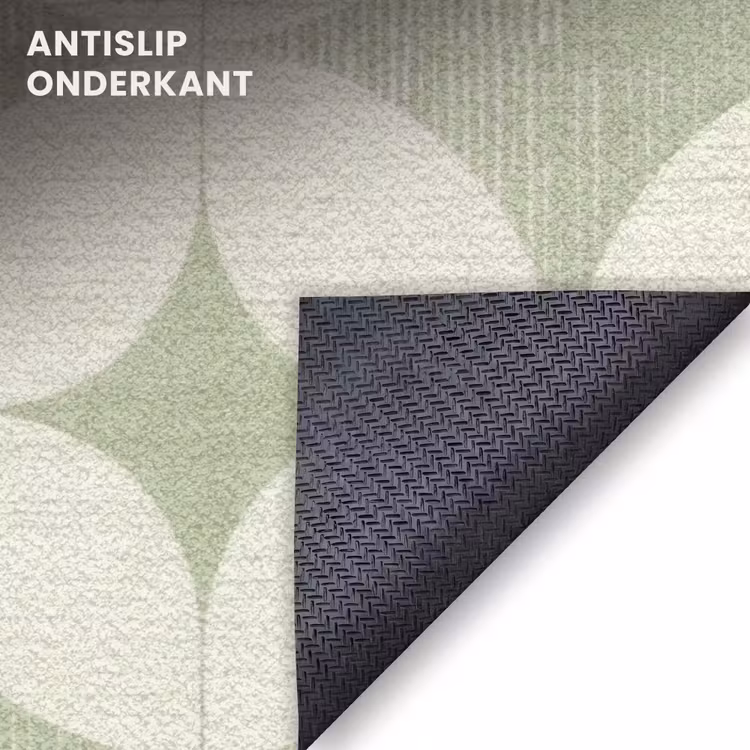 Deurmat - Saliegroen - Geometrisch - Retro - Mid-Century - Patroon — 6