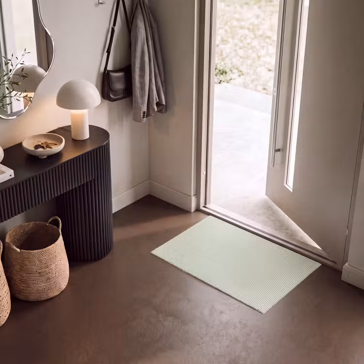 Deurmat - Saliegroen - Strepen - Minimalistisch - Patroon — 8