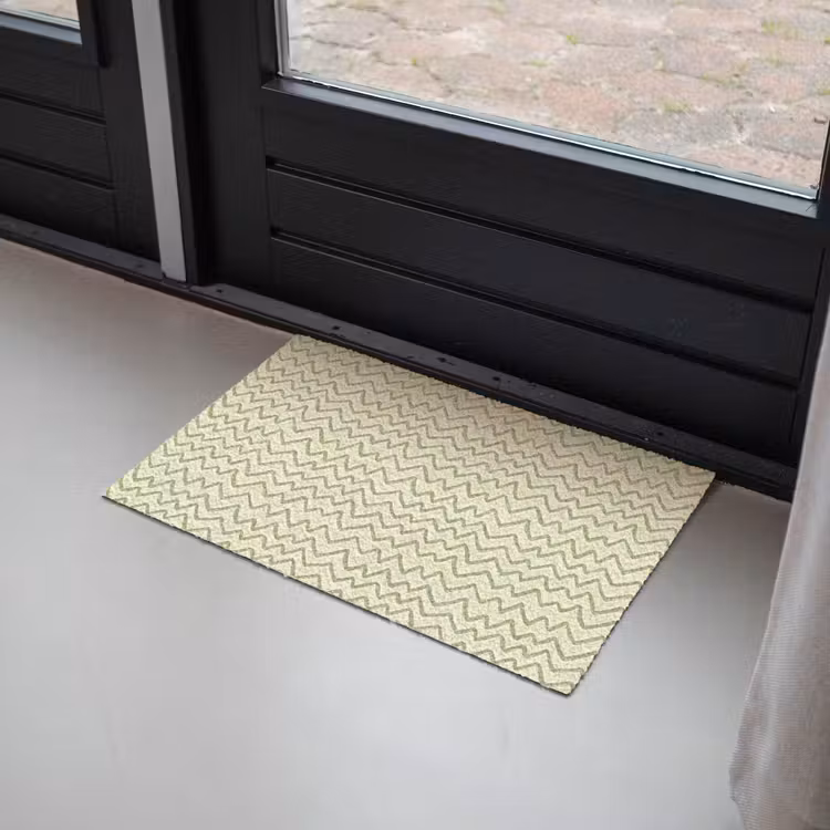 Deurmat - Saliegroen - Zigzag - Handgetekend - Patroon — 2