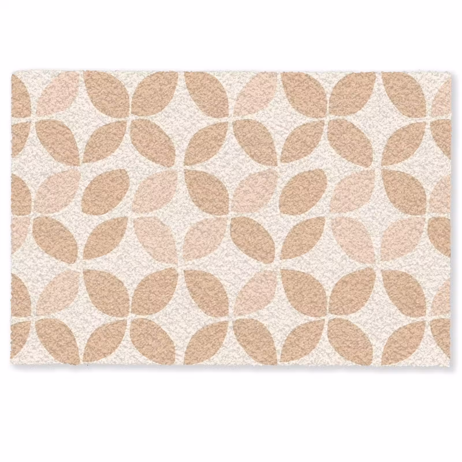 Deurmat - Beige - Bladeren - Minimalistisch - Patroon — 1