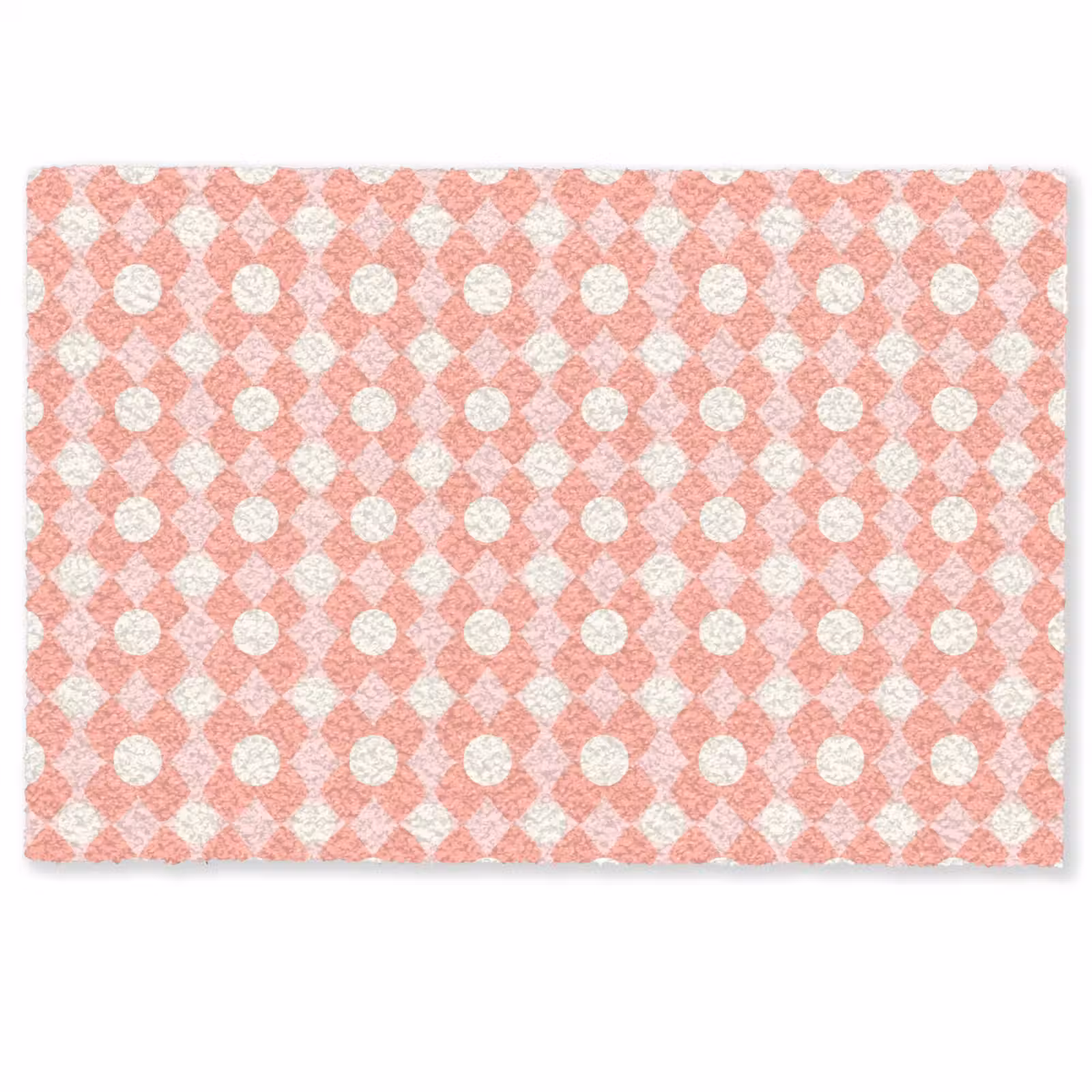 Deurmat - Koraal - Retro - Geometrisch - Patroon — 1