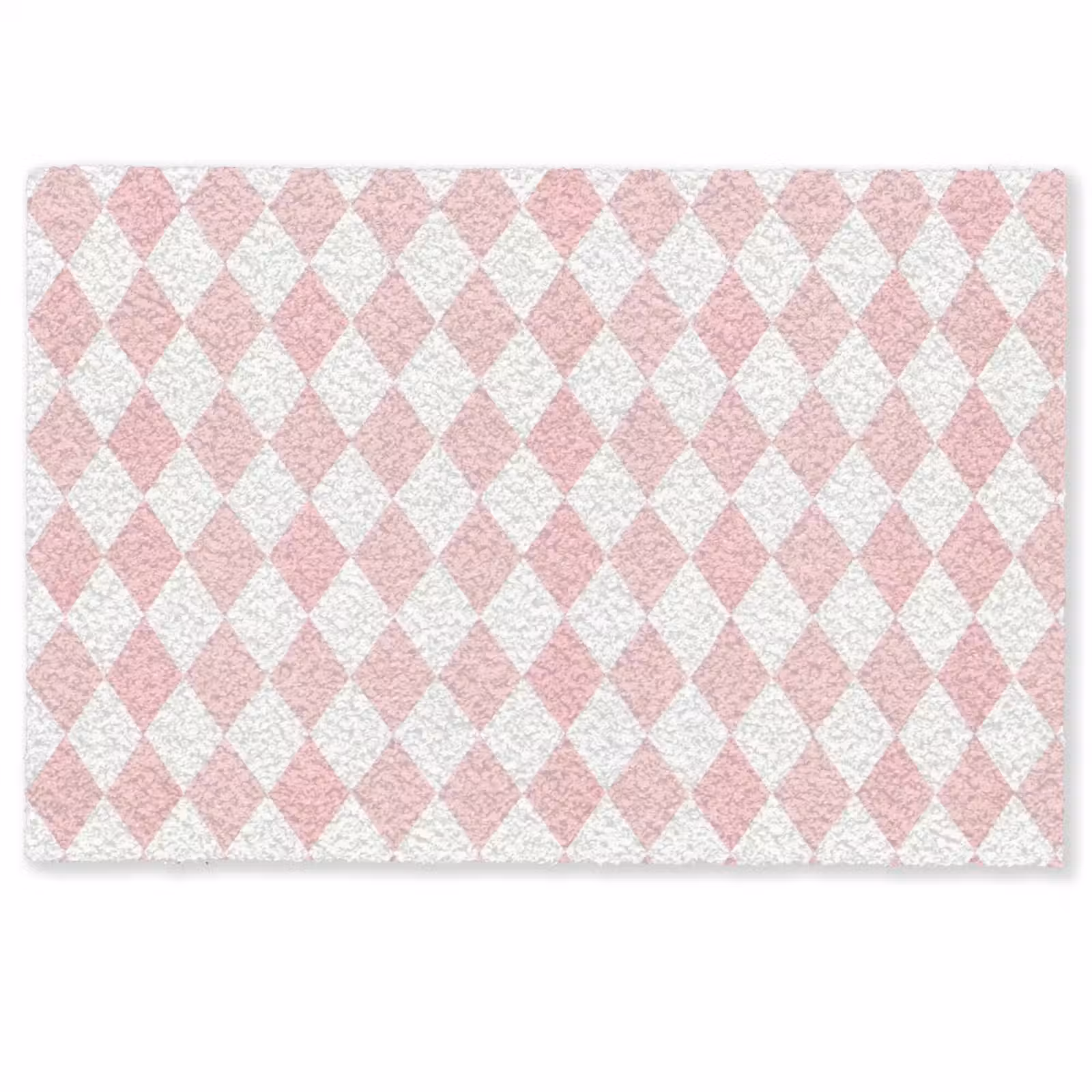 Deurmat - Lichtroze - Ruiten - Geometrisch - Patroon — 1