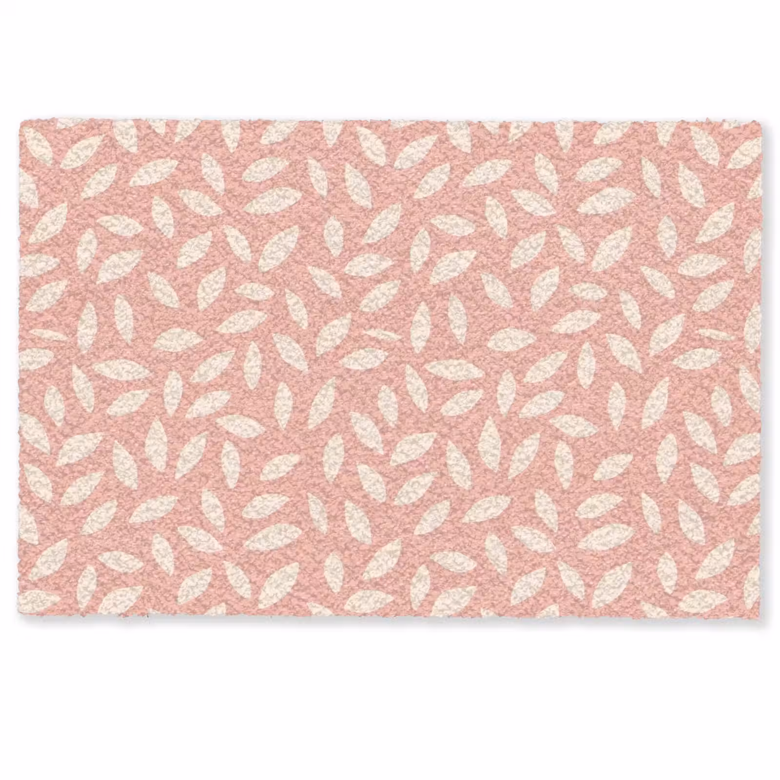 Deurmat - Roze - Bladeren - Speels - Patroon — 1