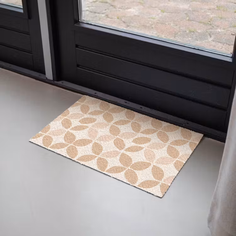 Deurmat - Beige - Bladeren - Minimalistisch - Patroon — 2