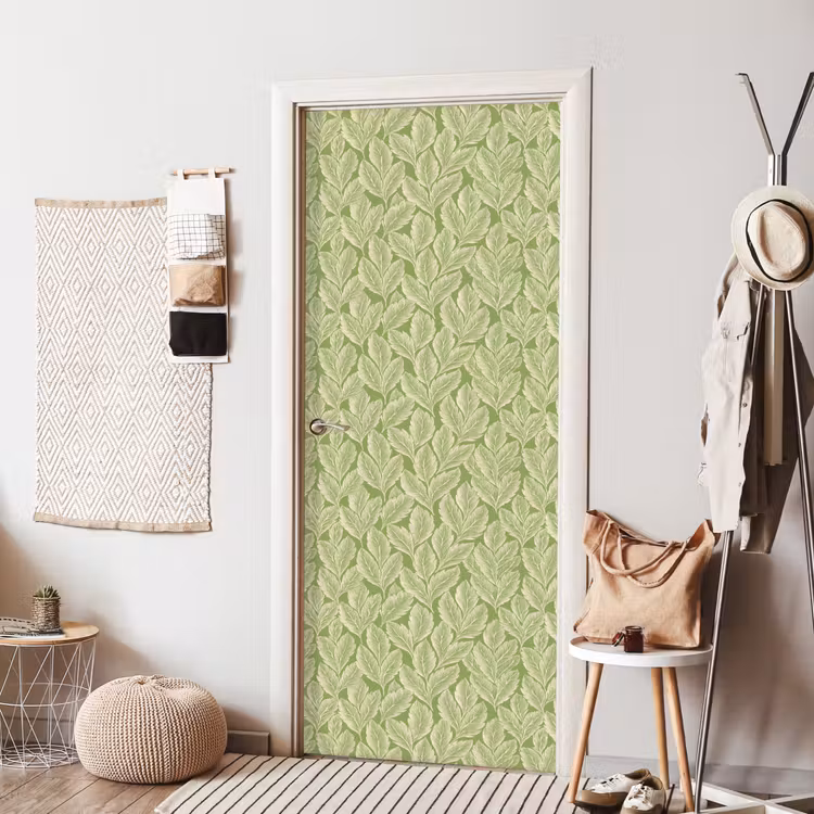 Deursticker - Groen - Botanisch - Bladeren - Vintage - Patroon — 8