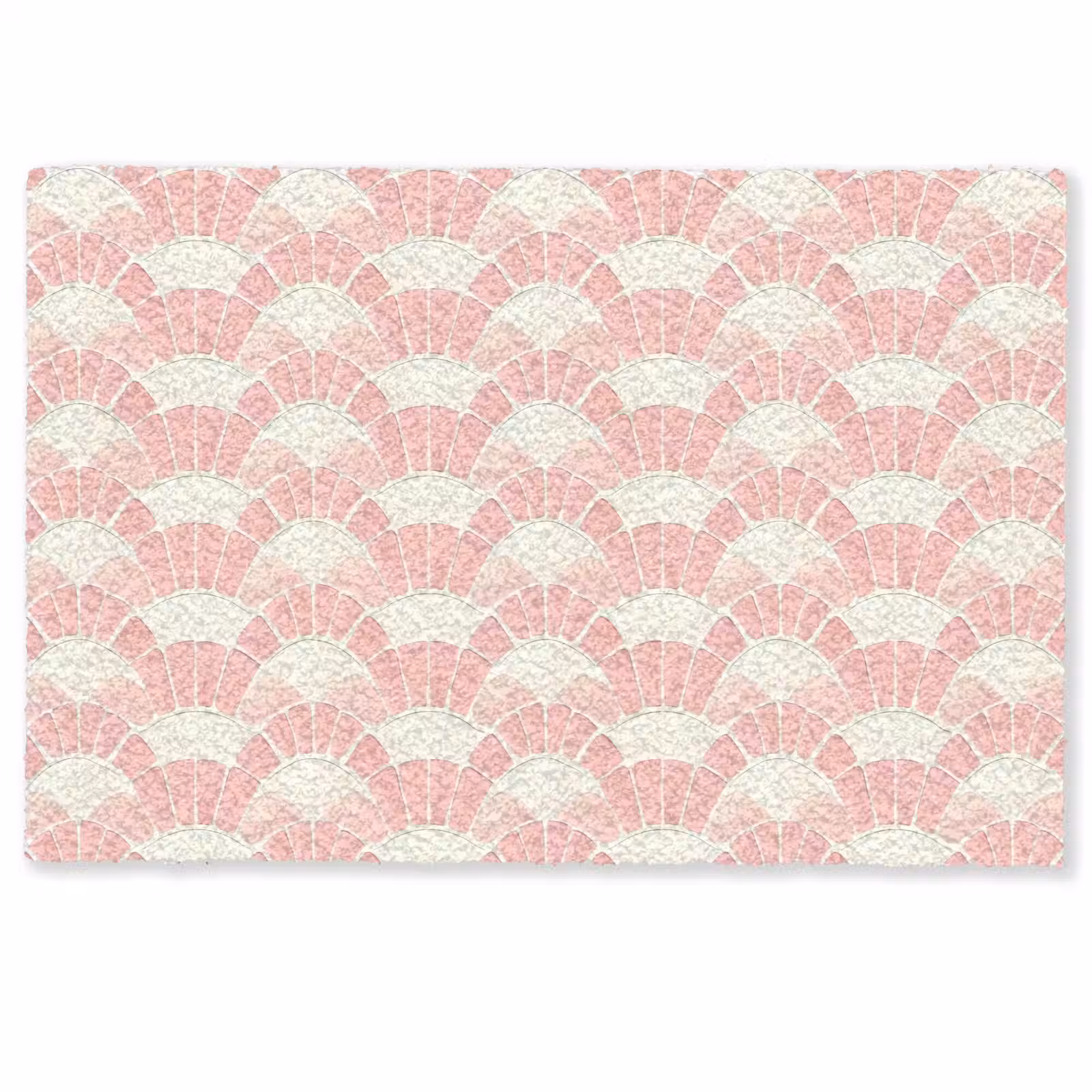 Deurmat - Roze - Waaiers - Mozaïek - Patroon — 1
