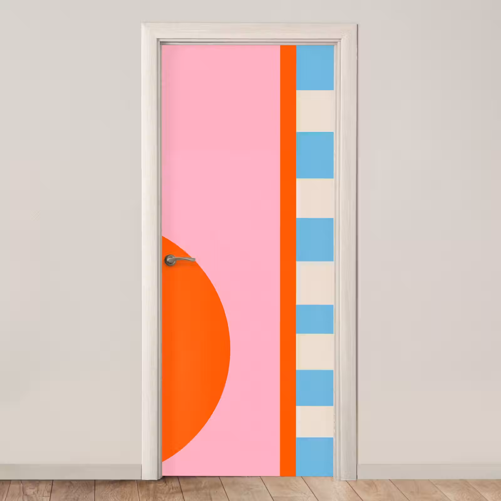Deursticker - Abstract - Vormen - Geometrisch - Modern - Kleurrijk — 1