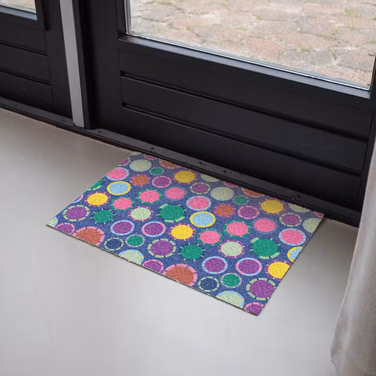 Deurmat - Patroon - Cirkels - Abstract - Kleurrijk — 2