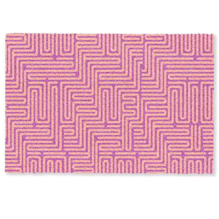 Deurmat - Patroon - Lijnen - Abstract - Modern - Paars — 1