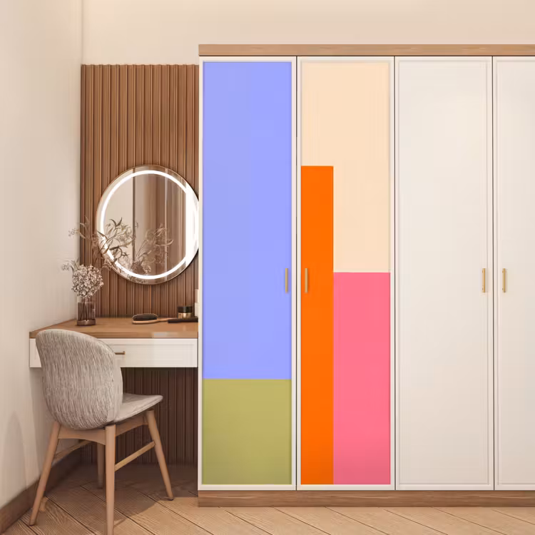 Deursticker - Abstract - Geometrie - Kunst - Modern - Kleurrijk — 5