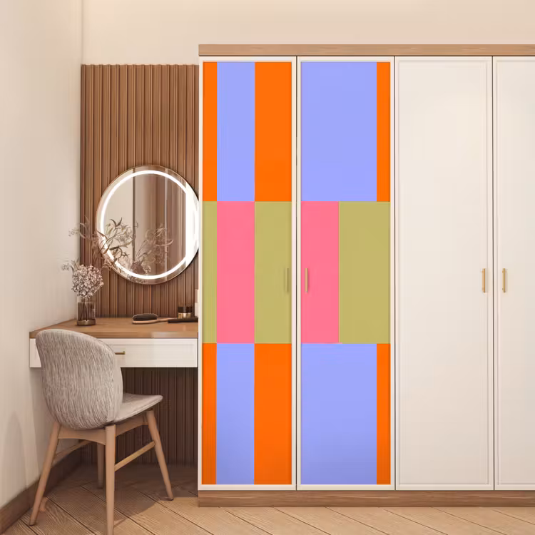 Deursticker - Abstract - Patroon - Geometrisch - Kleurrijk - Modern — 5
