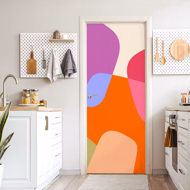 Deursticker - Abstract - Vormen - Modern - Kleurrijk — 7
