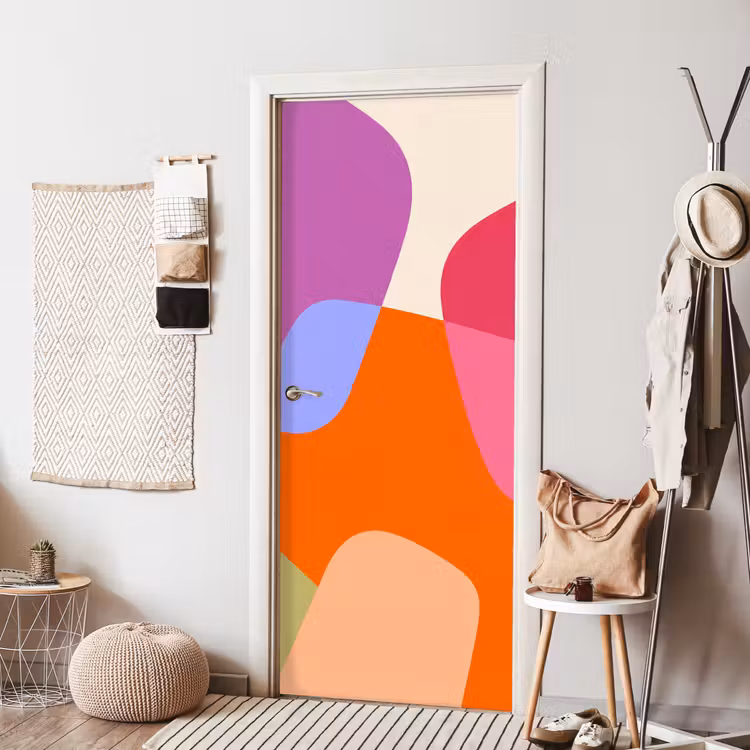 Deursticker - Abstract - Vormen - Modern - Kleurrijk — 8