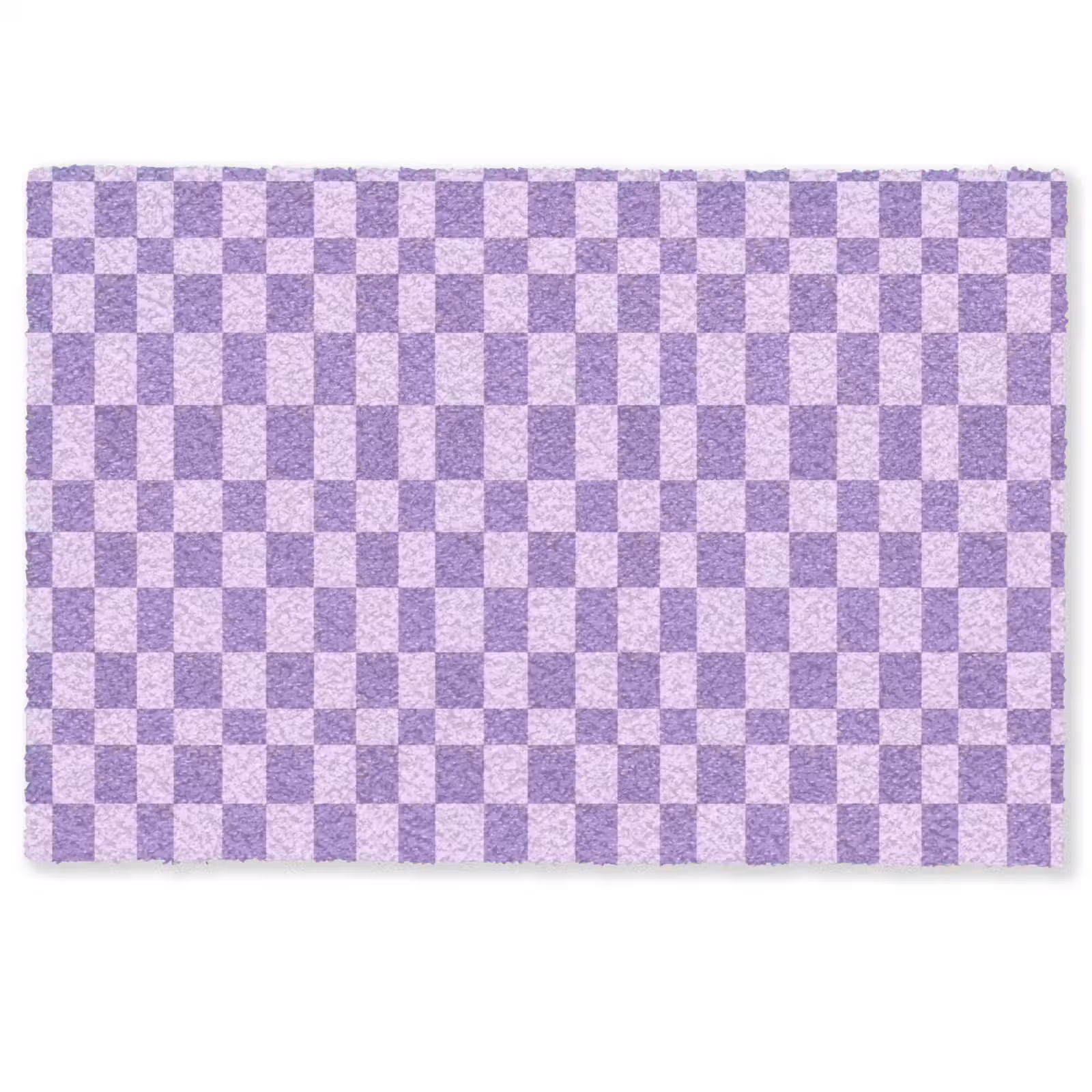 Deurmat - Paars - Geometrisch - Dambord - Blokken - Patroon — 1