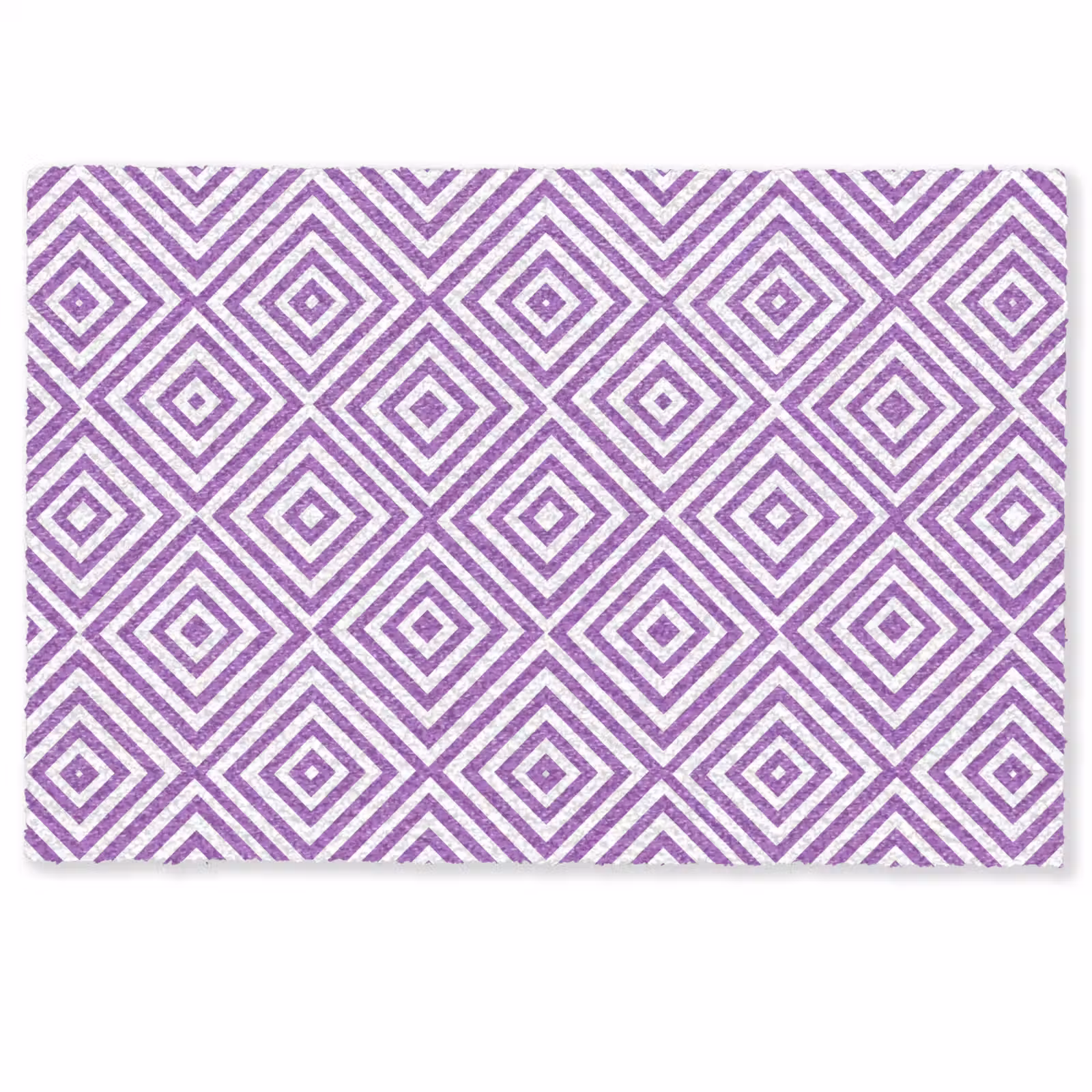 Deurmat - Paars - Geometrisch - Ruiten - Concentrisch - Patroon — 1