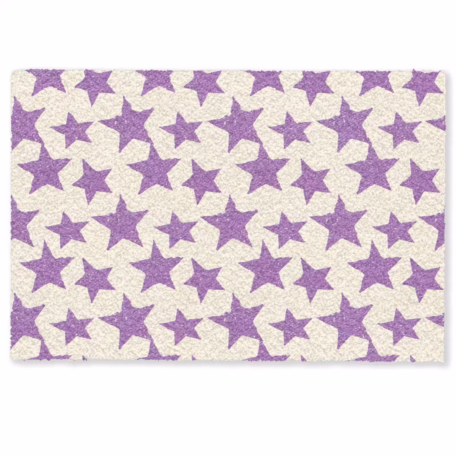 Deurmat - Paars - Geometrisch - Sterren - Stempel - Patroon — 1