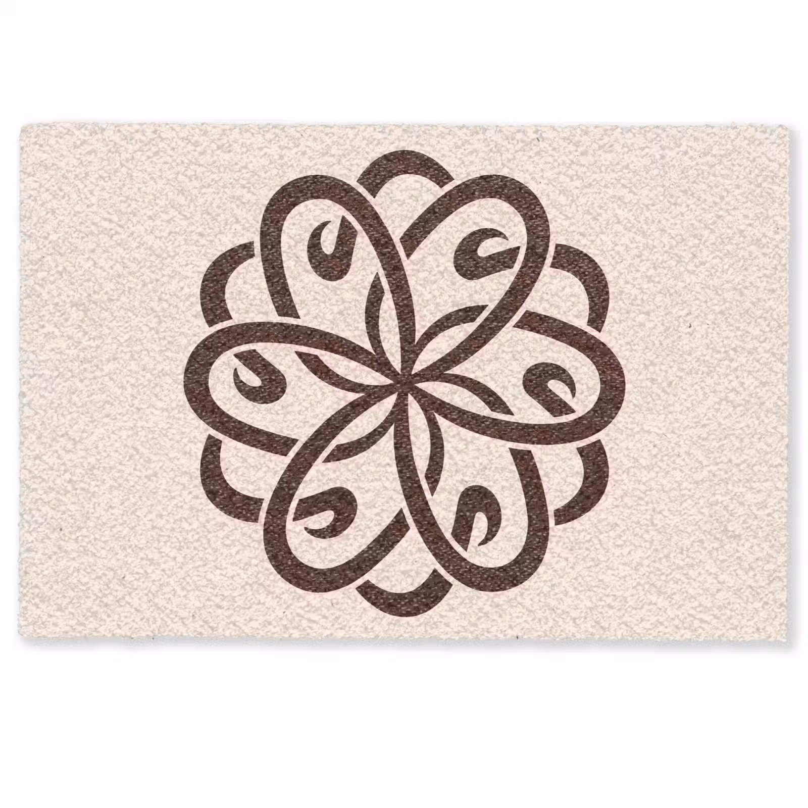 Deurmat - Patroon - Knoop - Abstract - Modern - Bruin — 1
